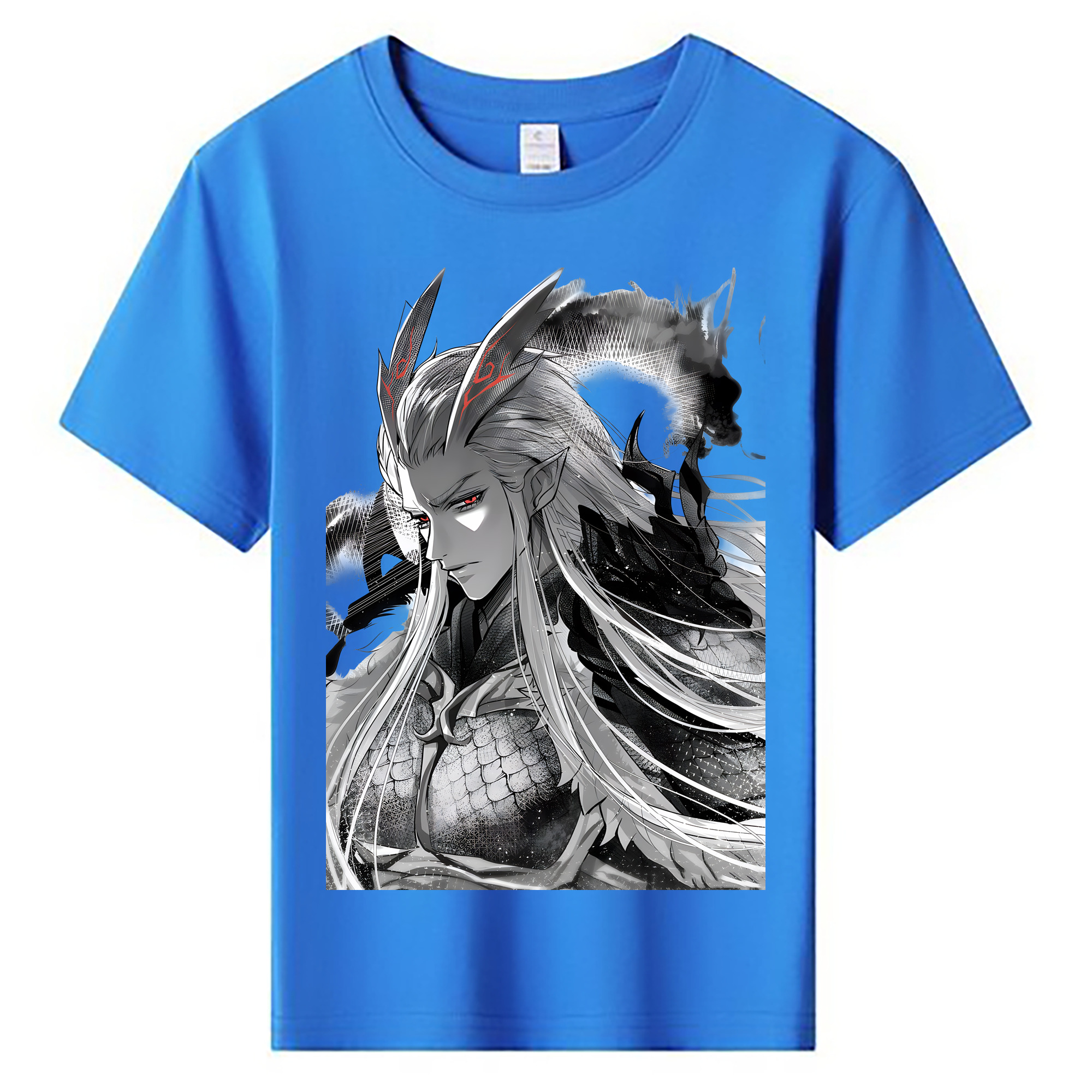 （画像用） Ne Zha 2 ナタ 魔童の大暴れ 綿100％キッズTシャツ（フロントプリント）